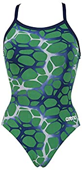 【中古】【インポート品・未当てはめる】ArenaレディースPolycarboniteともし火Drop Back One Piece 28 緑であること