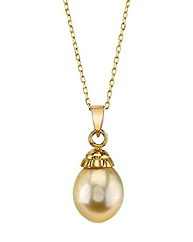 新発売 THE PEARL SOURCE 14Kゴールド ドロップシェイプ ゴールデン