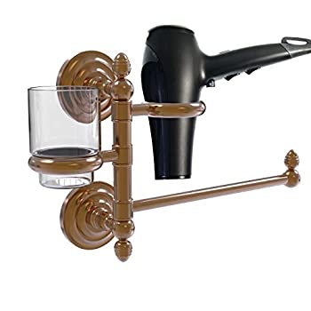 【中古】【輸入品・未使用】Allied Brass Que ヘアードライヤーホルダーとオーガナイザー QN-GTBD-1-BBR 1