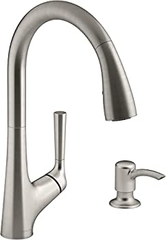 【中古】【インポート品・未当てはめる】Kohler Malleco Touchless Pull-down Kitchen Faucet with Soap Dispenser 141［並行輸入］