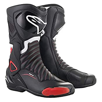 【中古】【インポート品・未当て嵌める】alpinestars(アルパインスターズ)自動自転車ブーツ 黒いこと/赤いこと 45/29.5糎 SMX6(エスエムエックス6)ブーツ3017 1691460645