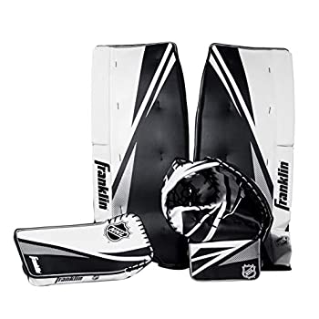 【中古】【インポート品・未当て嵌める】Franklin Sports ストリートホッケーゴールキーパーとり備える書き割り NHL ユースストリートホッケーゴールキーパーパッド レッグパッド キャッチグロー