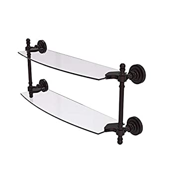 【中古】【輸入品・未使用】Allied Brass RD-33/18-PEW 46cm Single Glass Shelf Matte Black｜スカイマーケットプラス