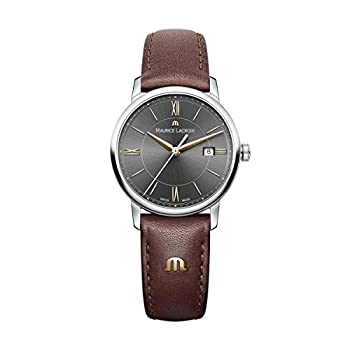 【中古】【インポート品・未当て嵌める】Maurice Lacroix レディース Eliros ステンレス鋼スチール写真 クォーツウォッチ レザーストラップ 赤銅色 16 (ひな形: EL1094-SS001-311-1)