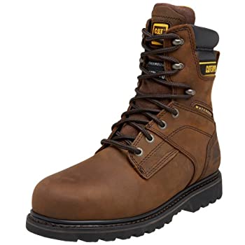 【中古】【インポート品・未当て嵌める】[CATERPILLAR] Men\u0027s Salvo 8%ﾀﾞﾌﾞﾙｸｫｰﾃ% Waterproof Steel Toe Boot%ｶﾝﾏ%Dark Brown%ｶﾝﾏ%9 M US
