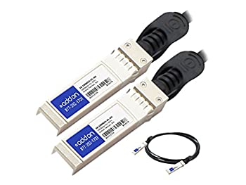 【中古】【輸入品・未使用】AddOn 5m Brocade Compatible SFP+ DAC - Direct attach cable - SFP+ to SFP+ - 16.4 ft - twinaxial - active
