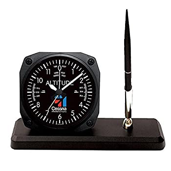 【中古】【輸入品・未使用】(トリンテック) Trintec 【計器パネル】 CESSNA ALTIMETER (セスナ 高度計) ペンスタンド付 目覚し時計 CES-DS60|スカイマーケットプラス