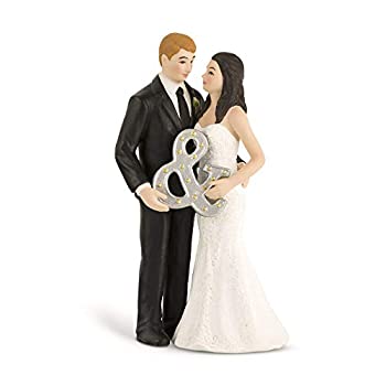 【中古】【インポート品・未当てはめる】西洋菓子トッパー Mr. \u0026 Mrs. Porcelain Figurine Wedding Cake Topper With Ampersand