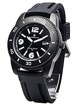 【中古】【輸入品・未使用】Smith & Wesson Men's SWW-5983 Paratrooper Black Rubber Strap Watch