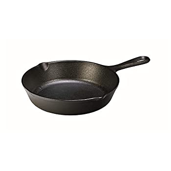 【中古】【輸入品・未使用】MFG l5sk3?Lodge Logic Skillet、Seasoned Cast Iron、1???3?/4?x 8-in。 1 ブラック L5SK3