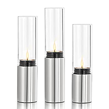 【中古】【インポート品・未当て嵌める】Blomus 65090 Faro 3pc Tealight - Polishd Clear