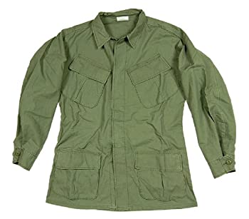 【中古】【インポート品・未当て嵌める】(ロスコ) Rothco米軍ヴィンテージヴェトナムシャツ L オリーブ
