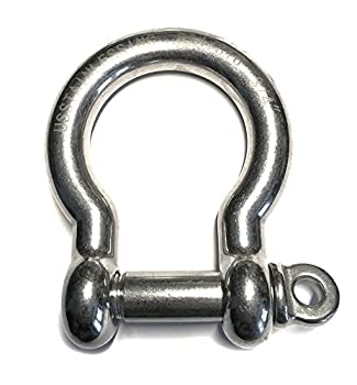 【中古】【輸入品・未使用】Stainless Steel 316 Bow Shackle 1.9cm Marine Grade