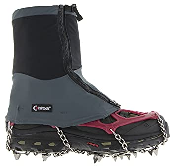 【中古】【輸入品・未使用】(Small/Medium%ｶﾝﾏ% Gray/Charcoal) - Kahtoola Connect Gaiter Mid