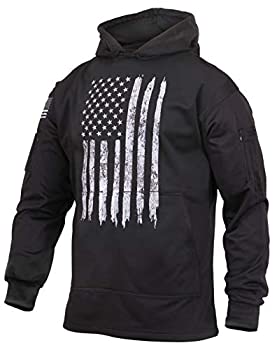 【中古】【輸入品・未使用】Rothco Distressed US Flag Concealed Carry Hooded Sweatshirt