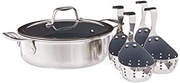 【中古】【輸入品・未使用】ZWILLING スピリットセラミックノンスティックエッグポーチャーセット 6点 ステンレススチール