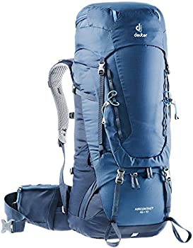 【中古】【インポート品・未当て嵌める】Deuter Aircontact 45+10 メンズ 55リッター うしろ側容器に並べる 山歩き 山登り