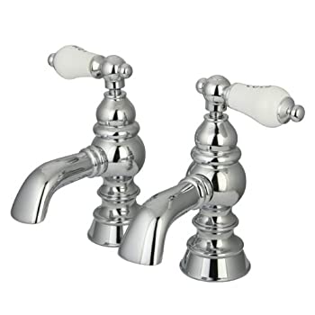 【中古】【輸入品・未使用】キングストン真鍮cc1104t英語Heritage Basin Cockセット 4-Inch Center CC1104T1