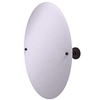 【中古】【輸入品・未使用】Allied Brass PQN-91 Frameless Oval Tilt Beveled Edge Wall Mirror%カンマ% Antique Bronze|スカイマーケットプラス
