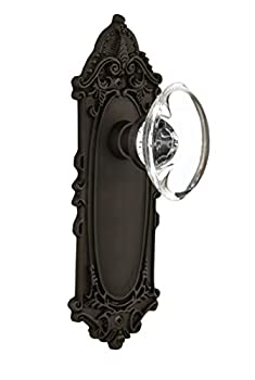 【中古】【輸入品・未使用】Nostalgic Warehouse Victorianプレートwith Ovalクリアクリスタルガラスノブ Passage - 2.375%ﾀﾞﾌﾞﾙｸｫｰﾃ% 711358 1｜スカイマーケットプラス