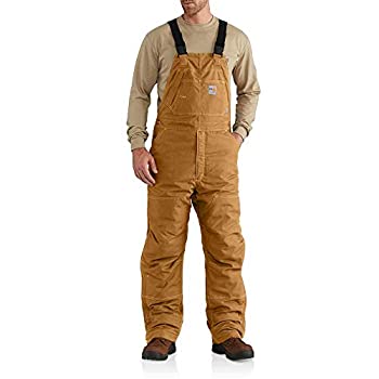 【中古】【インポート品・未当て嵌める】Carhartt メンズ 防炎 クイックダック裏地 ビブ 大層らしい櫂 US 大きさ: 40W x 28L 色つや: 赤銅色