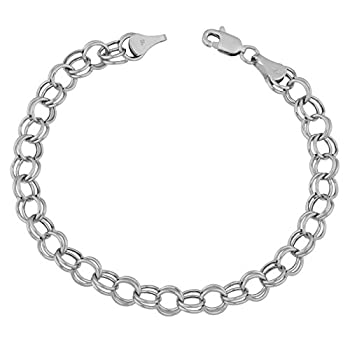 【中古】【輸入品・未使用】14?Kソリッドホワイトゴールド6?mmクラシックチャームブレスレット7.5または8インチ｜スカイマーケットプラス 77,990円