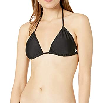 【中古】【輸入品・未使用】VolcomレディースSimply Solid Triangle Halter水着ビキニトップ カラー: ブラック