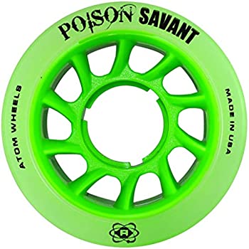 【中古】【輸入品・未使用】Atom Poison Savantスケートホイール 59mm x 38mm グリーン