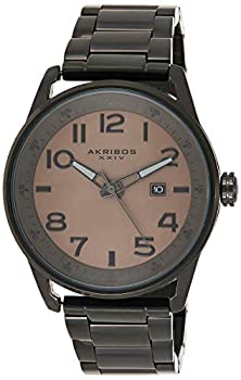 【中古】【輸入品・未使用】[アクリボス XXIV] Akribos XXIV 腕時計 Men's Quartz Stainless Steel Casual Watch%ｶﾝﾏ% Color:Black クォーツ AK956BR メンズ 【並行輸入品】｜スカイマーケットプラス