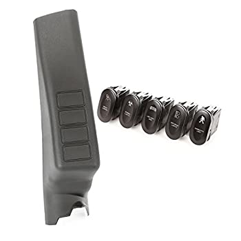 【中古】【輸入品・未使用】Rugged Ridge 17235.71 スイッチポッドキット A-ピラー エッチングスイッチ4つ LHD 11-18 ラングラー JK｜スカイマーケットプラス