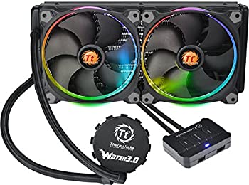 【中古】【輸入品・未使用】Thermaltake Water 3.0 Riing Edition 280mmラジエーター 水冷一体型CPUクーラー FN1073 CL-W138-PL14SW-A