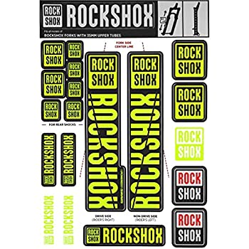 【中古】【輸入品・未使用】RockShox ユニ スペアフロントサスペンションデカールキット 35mm Ne01 イエロー My18 パイク/ライリック/ヤリ/ドメイン/レベレーション(2018+)