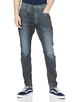 【中古】【インポート品・未当て嵌める】[G-Star RAW ジースターロゥ] デニム メンズ か細い 薄墨色 D-Staq 3D Slim D05385-9517-3143-W28/L32
