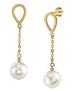 【中古】【輸入品・未使用】THE PEARL SOURCE 14K ゴールド 8-9mm ラウンド ホワイト 淡水パール ベラ ティンカップ ピアス レディース｜スカイマーケットプラス