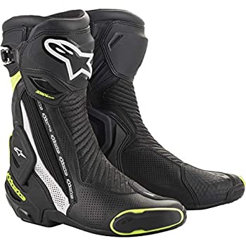 【中古】【輸入品・未使用】Alpinestars メンズ SMX Plus V2 オートバイライディングブーツ ブラック/ホワイト/イエロー 44｜スカイマーケットプラス 105,145円