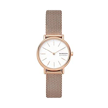 【中古】【輸入品・未使用】Skagen レディース Signatur ステンレススチール 日本製クォーツウォッチ ステンレススチールストラップ ローズゴールド 14 (モデル:SKW2694) [