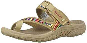 【中古】【輸入品・未使用】Skechers レディース Reggae-Mad スワッグトウ ソング ウーブンサンダル%ｶﾝﾏ% ダークナチュラル%ｶﾝﾏ% 7.5