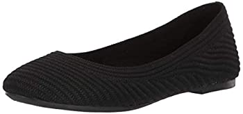 【中古】【輸入品・未使用】Skechers Women Casey-Engineered Textured Knit Skimmer Ballet Flat%ｶﾝﾏ% Black%ｶﾝﾏ% 11 M US