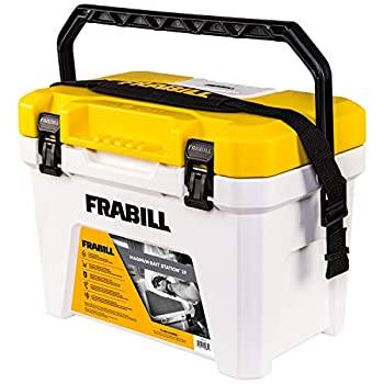 【中古】【輸入品・未使用】Frabill マグナムベイトステーション 19クォート ライブベイトウェル ホワイトとイエロー