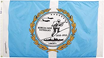 【中古】【輸入品・未使用】Annin Flagmakers 438700 Korean War Vets Flag Nyl-Glo-3 ft. X 5 ft.