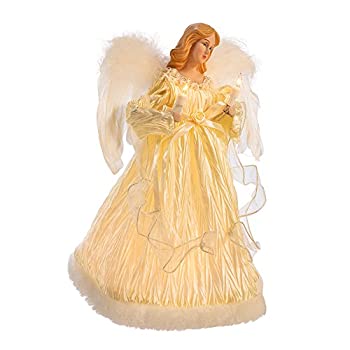 【中古】【輸入品・未使用】カートアドラー10ライトアイボリーエンジェルツリートップ、12インチ