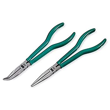【中古】【輸入品・未使用】SK 17832 2 Piece 11-Inch Straight and 45 Degree Angle Extra Long Needle Nose Plier by SK Hand Tool｜スカイマーケットプラス