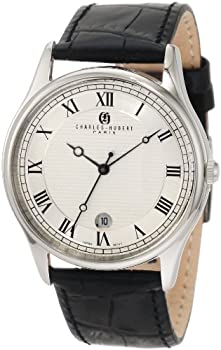 【中古】【輸入品・未使用】Charles-Hubert- Paris Mens Stainless Steel Case Quartz Watch #3814-WW