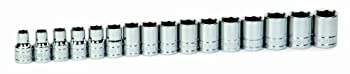 【中古】【インポート品・未当て嵌める】Williams 32943 16-Piece 1/2-Inch Drive Metric Shallow 6 Point Socket Set by Snap-on Industrial Brand JH Williams [並行輸入品]