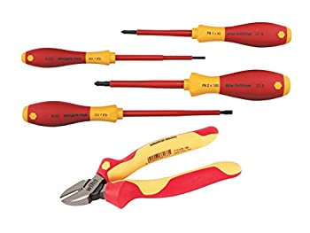 【中古】【インポート品・未当て嵌める】Wiha 32983 Insulated Industrial Cutters/Screwdrivers Set%ｶﾝﾏ% 5-Piece by Wiha インテリア・寝具・収納-その他