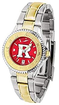 【中古】【インポート品・未当て嵌める】Rutgers Scarlet Knights Ladiesステンレス鋼スチール写真とゴールド声の調子ウオッチ