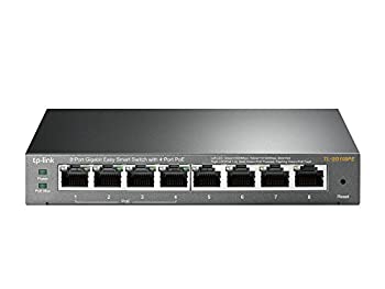 【中古】【輸入品・未使用】PoE Easy Smart Switch 8 Ports
