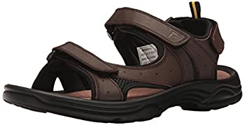 【中古】【インポート品・未当て嵌める】Propet Men\u0027s Daytona Flat Sandal%ｶﾝﾏ% Brown%ｶﾝﾏ% 12 5E US