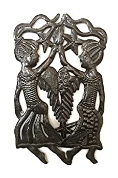 【中古】【輸入品・未使用】Twins bring luck、ハイチAngelsメタルアート9?%ﾀﾞﾌﾞﾙｸｫｰﾃ% x 15?%ﾀﾞﾌﾞﾙｸｫｰﾃ%