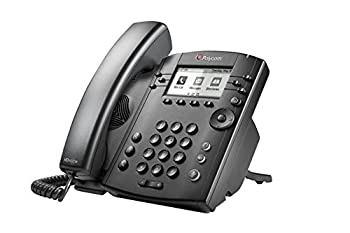 【中古】【インポート品・未当て嵌める】Polycom VVX 301 吊りひも付き添い人商行為手段電話を掛ける取り合わせ - 6伝達ルート PoE - 2200-48300-025 - 国内置き目品